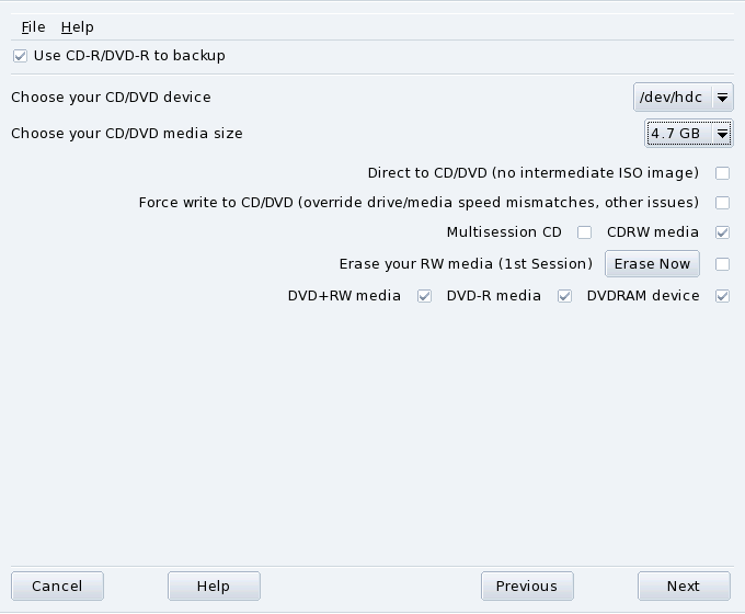 Setting Optical Media Parameters