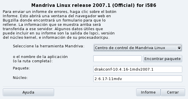 Reportando un error con Drakbug