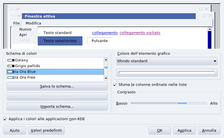 Come cambiare i colori di KDE